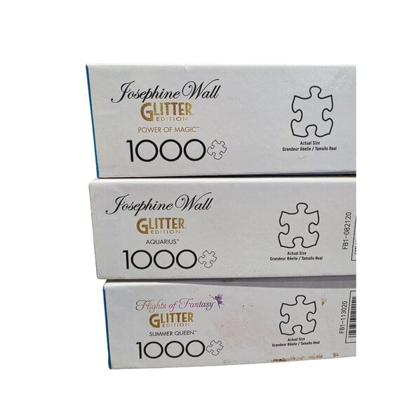 Buffalo Puzzles Glitter Edition 1000 Piece Jigsaw Lot of 3 - Picture 6 of 9